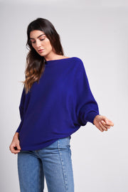 Sapphire Blue Ivy Dolman Sleeve Sweater