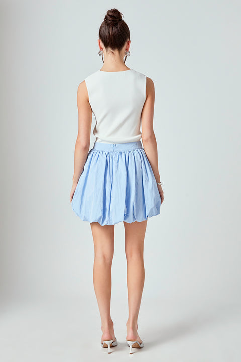 Sky Blue Elise Bubble Skirt