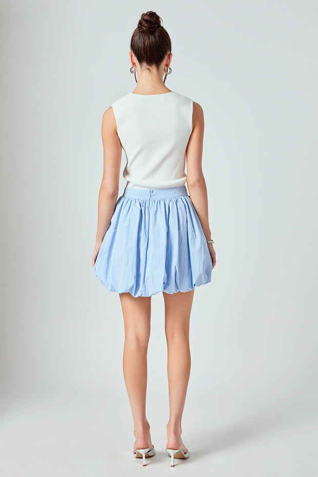 Sky Blue Elise Bubble Skirt