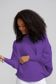 Purple Ivy Dolman Sleeve Sweater