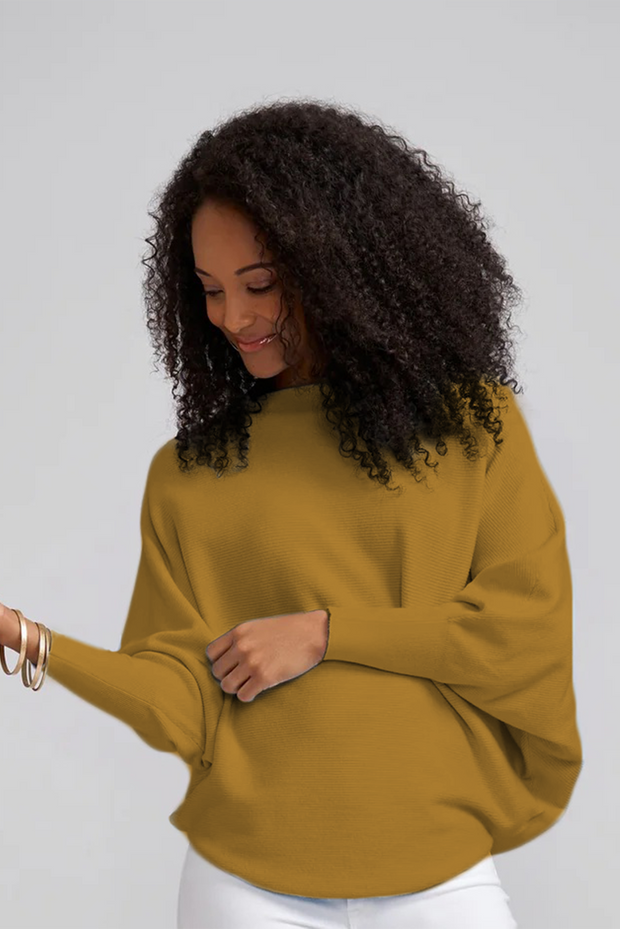 Old Gold Ivy Dolman Sleeve Sweater