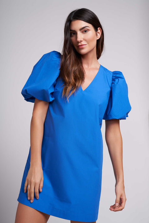 sapphire blue short dress Alice + Olivia Sapphire Blue Cold Shoulder Mini Dress Size 8 NWT