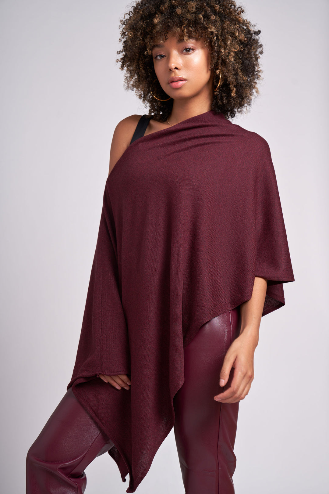 Evam Eva Renew-Wool Poncho Ivory