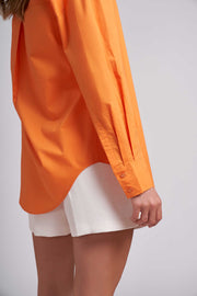 Orange Ryen Oversized Button Front Blouse