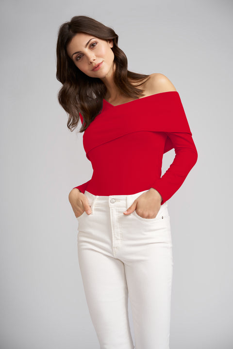 Simply Red Leigh Off The Shoulder Bodysuit